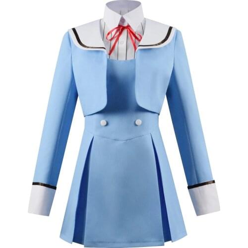 Anime High-Rise Invasion Shinzaki Kuon Cosplay Costume Full Sets Women Girls Halloween Party School Uniform JK Outfits C135M131