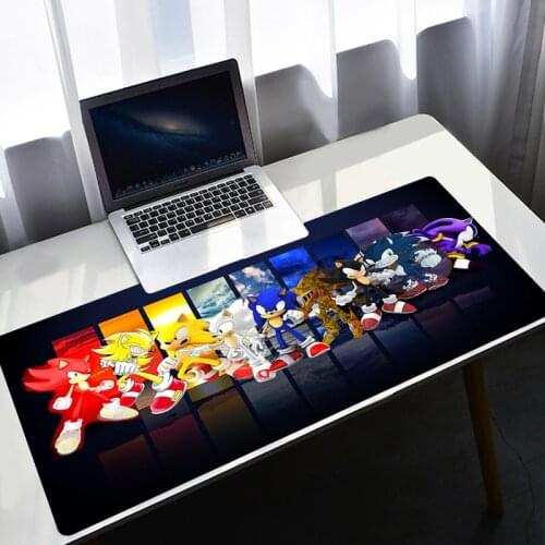 Sonic Anime Mouse Pad 80X30mm Anti-slip Rubber Laptop Mat Desk Table Mousepad Gamer Laptop Large Gaming Padmouse XXL for Mouse