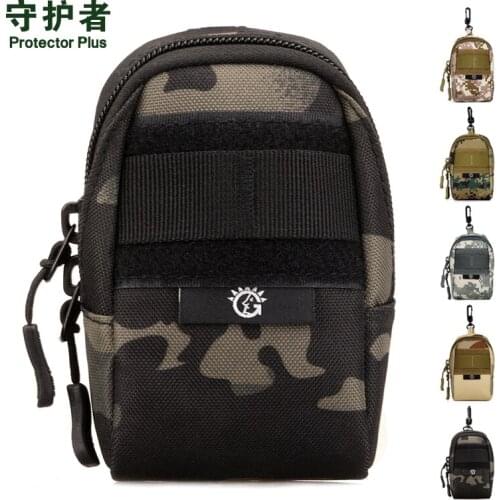 MOLLE Outdoor Climbing Small Bags sport men mini pocket tool cigarette key Talkie Walkie satchel case pouch black Hanging bag