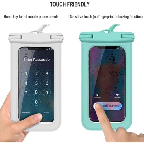 Mobile Phone Waterproof Bag Diving Drifting Waterproof Mobile Phone Bag Case Suitable for Most of Mobile Phone Pouch Bag