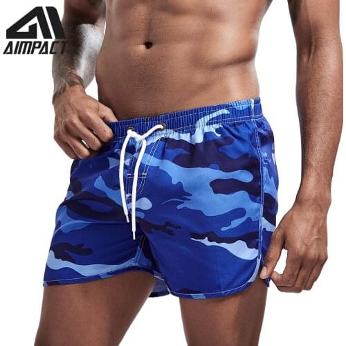 Aimpact Mens Swimsuit Sexy Swimwear Men Swimming Shorts Male Briefs Beach Shorts Sports Suits Surf Board Shorts Men Swim Trunks