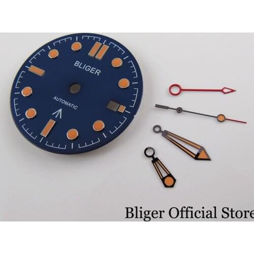 New Blue Watch Dial + Watch Hand Fit GMT Movement