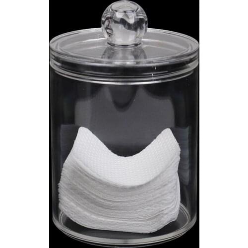 Single Layer Clear Acrylic Storage Box Holder Transparent Cotton Swabs Stick Cosmetic Makeup Organizer Case 7X10CM