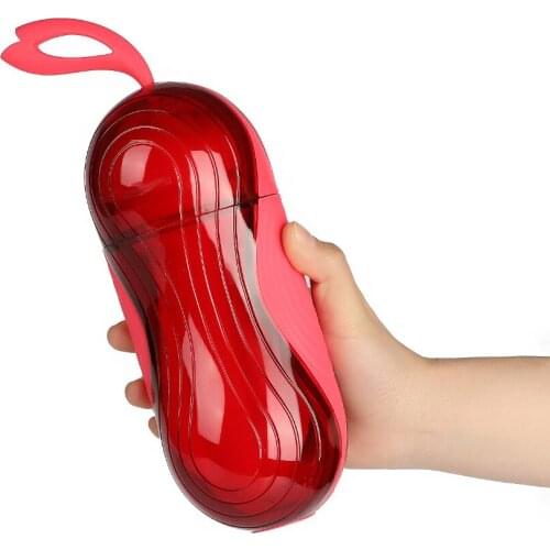 Portable Penis Orgasm Massager Male Masturbator Aircraft Cup With Heating Stick Storage Bag Gay Sex Toy for Men Masturbation Cup