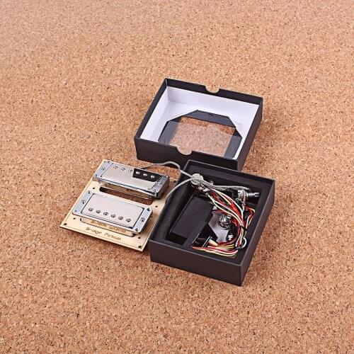 1 Set Professional Active Guitar Pickup Set Bridge Neck Pickup Steel Coil Pickup Kit for Guitar Equipment