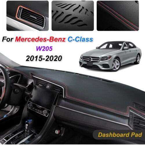 For Mercedes-Benz C-Class W205 Anti-Slip Mat Dashboard Pad Sunshade Dashmat Carpet Accessories C-Klasse C180 C200 C220 C250 C300