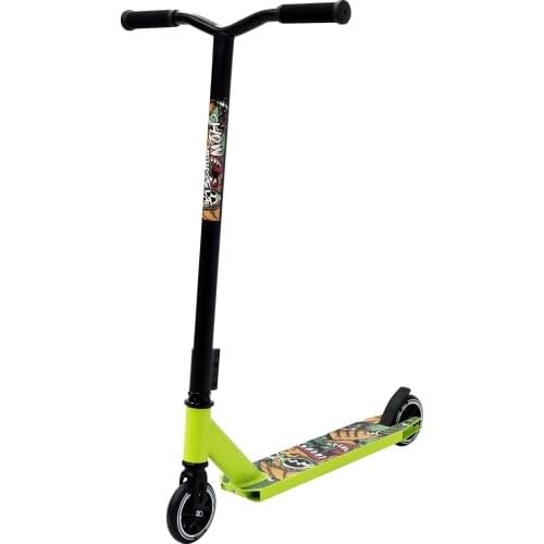 Stunt scooter, competitive scooter, 110mm two wheel, wheel core aluminum alloy, rubber wheel, double floor fast sliding