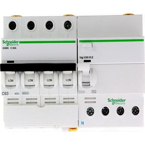 Schneider circuit breaker fifth generation A9IC65 leakage protection 3P40A leakage accessories