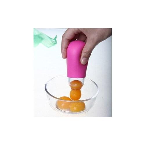 Egg Yolk Separator, Silica Gel Plastic Tool, Separator Color random