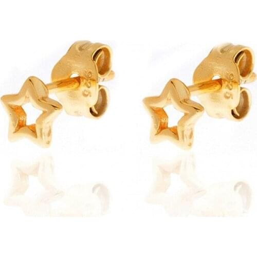 Prevent Allergies 925 Silver Crystal Diamond Small Stud Earring Gold/Silver Minimalist Earrings Fashion Jewelry Birthday Gifts