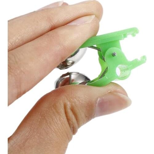 10Pcs/Set Fishing Bite Alarm Outdoor Night Fishing Rod Clamp Bells Ring Bite Alarm Tackle Fishing Lure Accessories Fishing Tools