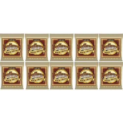 10 Pack EniBall Earthwood 80/20 Bronze Alloy Acoustic Guitar Strings