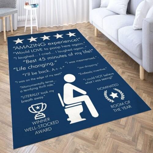 Amazing Experience Blue Carpet for Living Room 3D Anime Cartoon Rug Gamer Teen Room Bedside Lounge Rug Kids Children Floor Mats