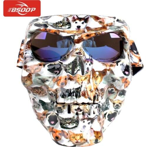 Motocross Skull Windproof Dust-proof Glasses Motorcycle Goggles Helmet Mask Knight Equipment for Harley For Triumph For Honda