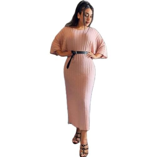 Pleated Womens Maxi Dress With Belt Modest Kaftan Big Plus Size Islamic Clothing Muslim Fashion Long Turkey Dubai Hijab 2021