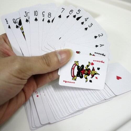 1Set Poker Small Playing Cards Family Indoor Game Travel Entertainment 5.3*3.8 cm