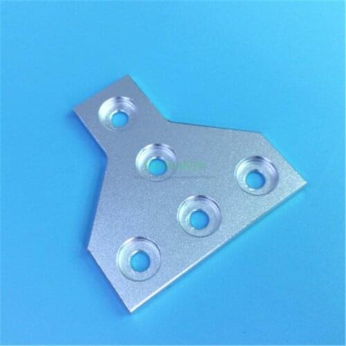 1pcs Black silver T Shape 5 Hole Joining Plate for 3D Printer V- slot 2020 Aluminum Profile 3D printer parts