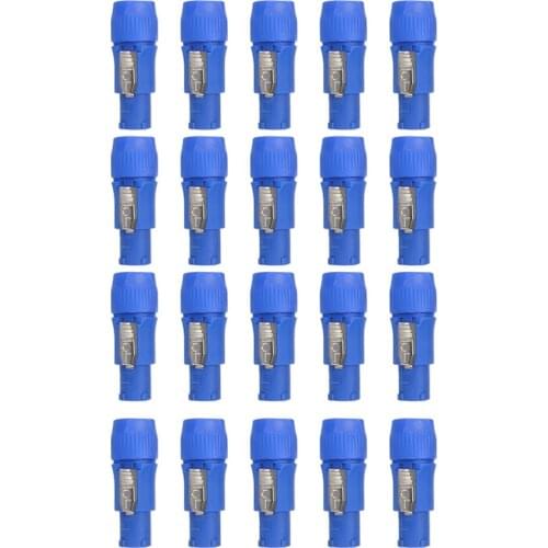 10/20PCS 250V 3 Pin Speaker Chassis Adapter PowerCon Connector 20A AC Cable Speak-ON Connector Powercon Male/Female Plug