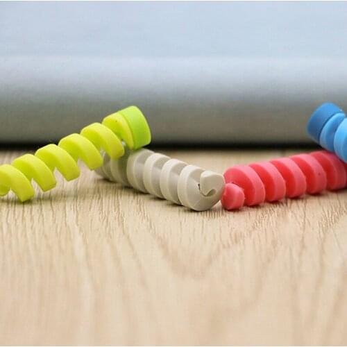 New 10pcs Charging Cable Protector Saver Cover For iPhone USB Charger Cable Cord Adorable Protective Sleeve For Phones Cable