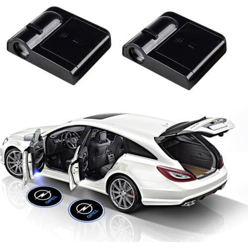 2 Pcs Welcome Lights LED Door Courtesy Logo Laser Projector Lights for Opel Corsa Astra Mokka X Crossland X Karl accessories