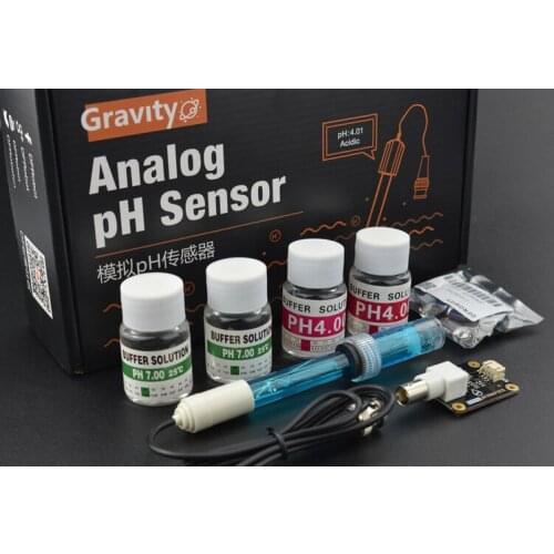 Arduino pH sensor probe electrode TESTER METER testing kit power supply 3.3~5.5V Compatible with Arduino LattePanda