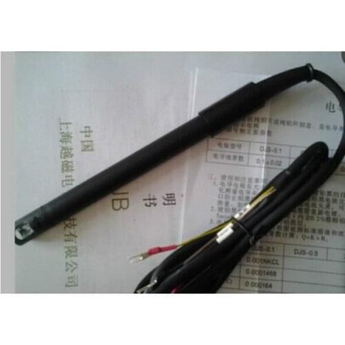 Djs-10t platinum black conductivity electrode, temperature compensation 10K, constant 10.0, 1m wire, Y-type solder joint