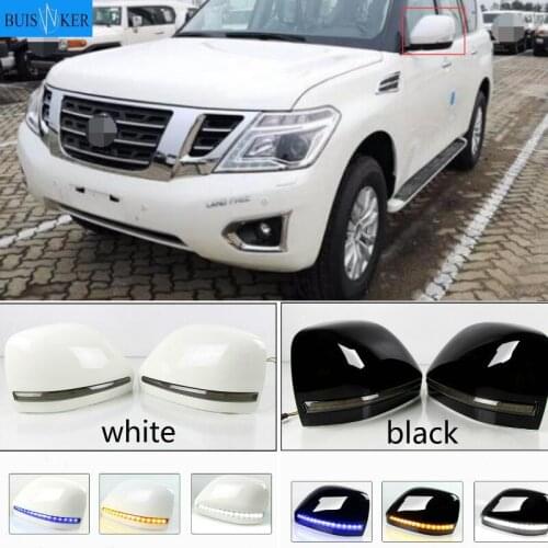 For Nissan Patrol Y62 2012-2019 rearview mirror turn signal Patrol modified rearview mirror housing LED turn signal modification