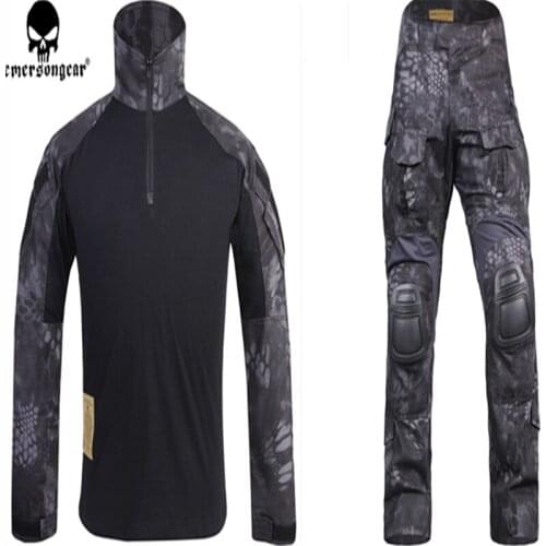 EmersonGear Typhon Emerson G3 uniform shirt & Pants with knee pads Suits Emerson BDU airsoft wareg ame uniform TYP