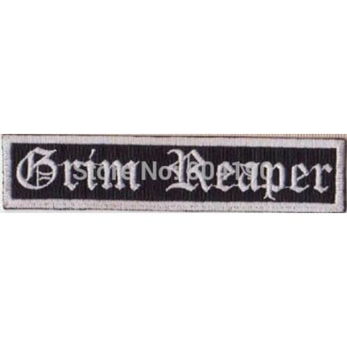 GRIM REAPER CLASSIC HEAVY METAL NWOBHM SAMURAL Music Band EMBROIDERED IRON On Patch APPLIQUE Rock Punk Badge
