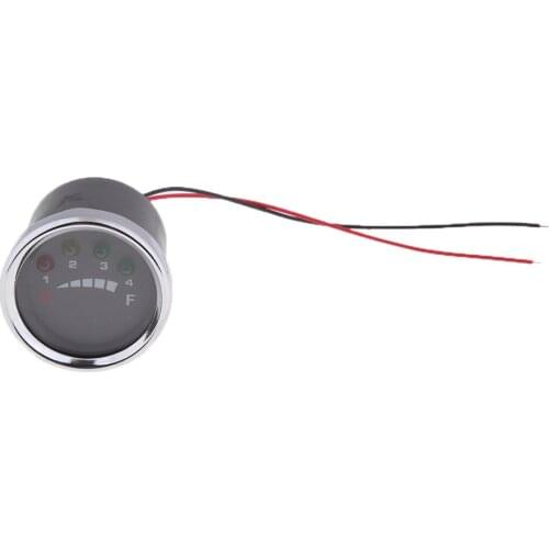 36V Motorcycle Round Analog Battery State Of Charge Indicator Meter