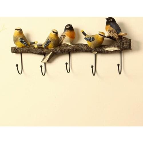 American bird decoration hook childrens room creative coat hook hook modern home decoration living room wall key clothes hook
