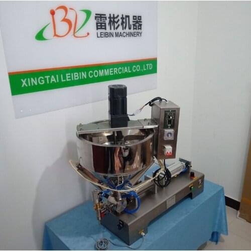 Paste Filling Machine With Mixing Heating Sauce Paste mixture Filling Machine Customized Filler