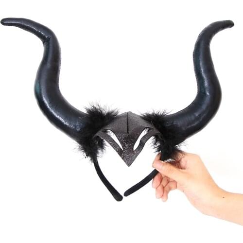 New Halloween Party Headband Props Girl Halloween Decorations Bull Headband Bloody Flower Veil Halloween Party Decor Supplies