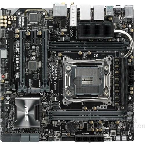 Original motherboard for for ASUS X99-M WS DDR4 LGA 2011-V3 USB2.0 USB3.0 boards 64GB X99 Desktop motherborad
