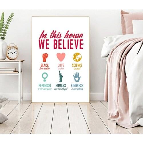 Woman Feminist Poster Girls Room Wall Decor Resist Print LGBTQ Wall Art Canvas Painting Housewarming Gift Lesbian Nasty