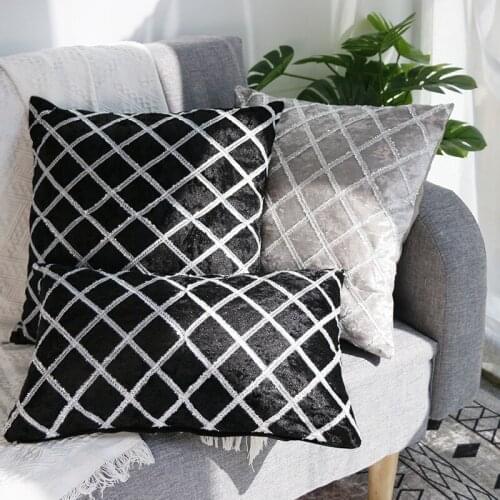 Handmade Cushion Cover Pillow Case Covers Home Living Room Decoration Throw White Sofa Nordic Ribbon Embroidery 50x30 45x45 Cm
