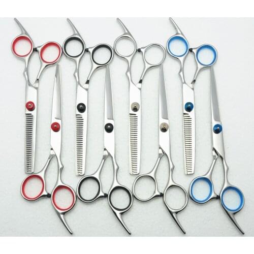 6.0 inch Customized Logo Professional Human Hair Scissors Hairdressing Cutting Shears Thinning Scissors Hair Styling Tools C1001