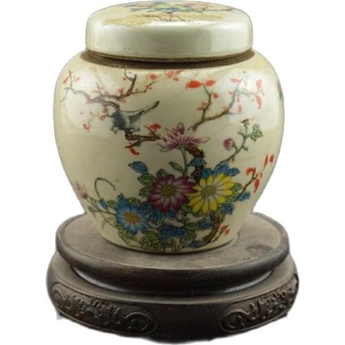 Jingdezhen antique porcelain in Qing Tongzhi flower tea pastel patterns collection of antique old ceramics