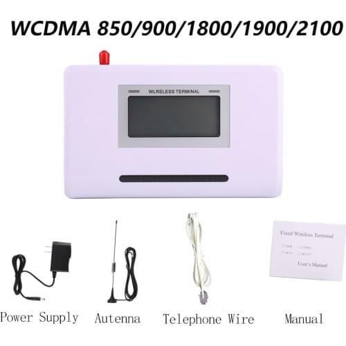 3G Fixed Wireless GSM Terminal FWT Home Desktop Phone Based on SIM Card to Make Call or Connect with PSTN Alarm Panel
