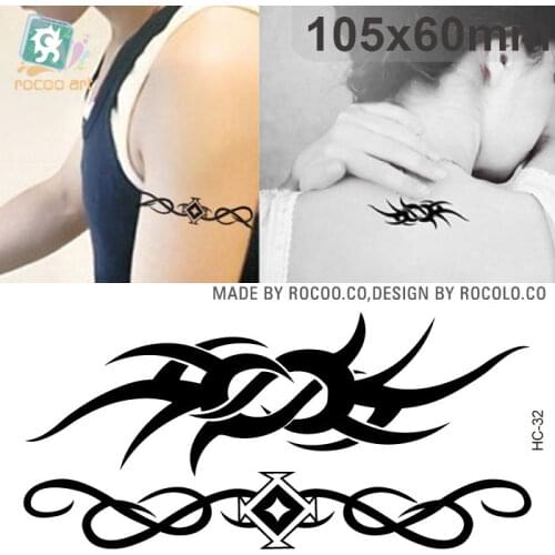 Rocooart HC32-41 Harajuku Style Waterproof Temporary Tattoo Stickers Cute Fake Tattoo Henna Taty Flash Tatuagem For Women Men