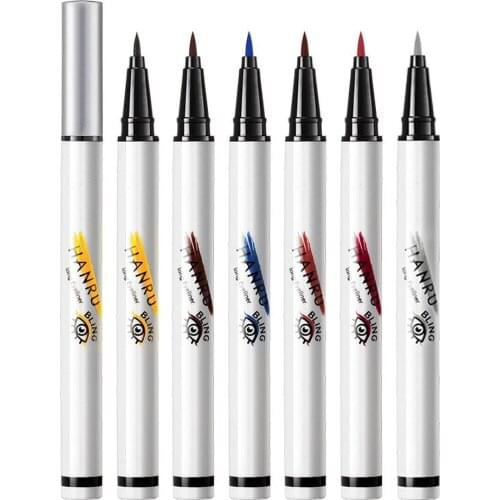 New color liquid eyeliner waterproof durable long-lasting non-smudge superfine quick-drying eyeliner novice beginner