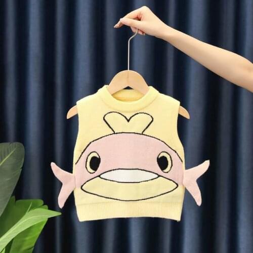 1-5 Kids Boys and Girls Vest Sweater Cute Sweater Child Sweater Christmas Sweater Sweaters Knitted Pullover Turtleneck