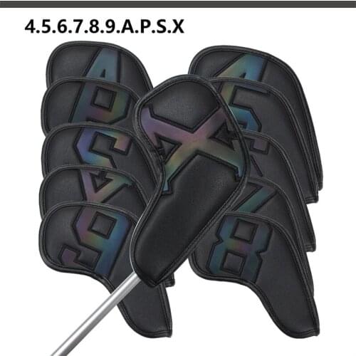 Golf Club Protective Cover Golf Club Bag Mens And Womens PU Waterproof 10 Pieces