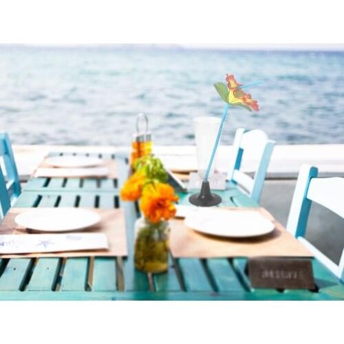 20pcs Assorted Colorful Flower Cocktail Party Straws Party Table Decoration