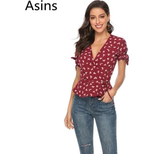 Блузки с бантом Asins China At AliExpress