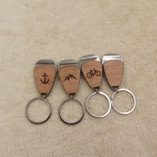 Wooden Beer Keychain Metal Bottle Opener Key Ring tower Status Of Liberty Modern Design Wedding Party Favor Gifts