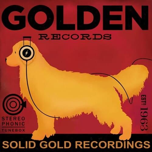 Free shipping modern cartoon golden retriever dog oil painting canvas painting printed on canvas wall art decoration picture