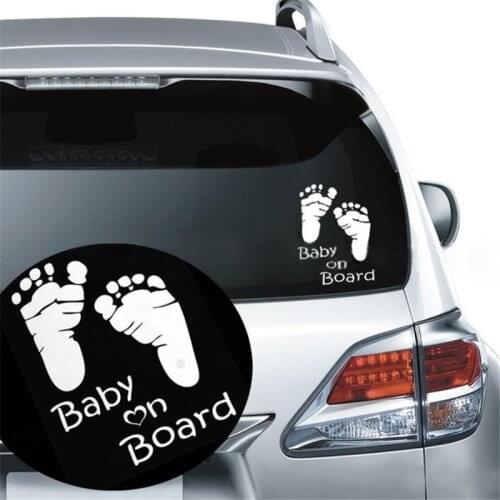 Cool Cute Baby on Board Pattern Car Windshield Door Window Sticker Vinyl Decal Sticker