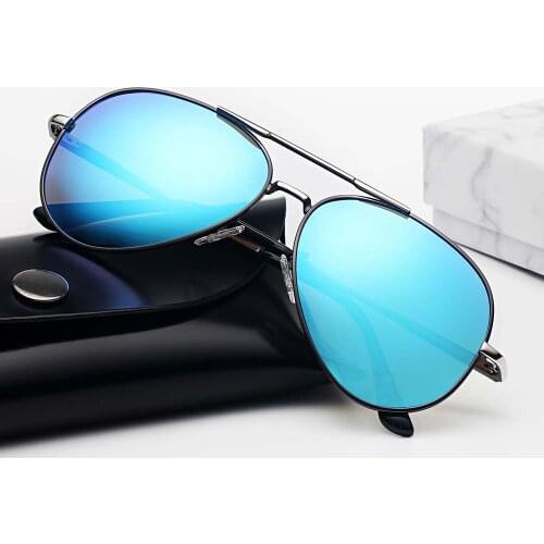 LEIMI Men Vintage Aluminum HD Polarized Sunglasses Classic Brand Sun glasses Coating Lens Driving Shades For Men/Wome