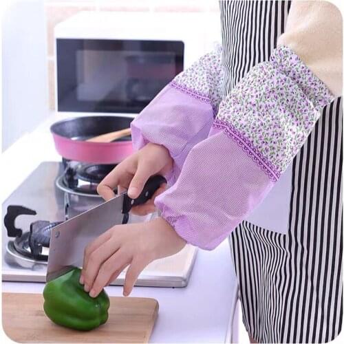Hot! Housework Antifouling Sleeve Sunscreen Breathable Long Floral Kitchen Cleaner Mens and Womens Sleeve 5 Colors Dropshiping